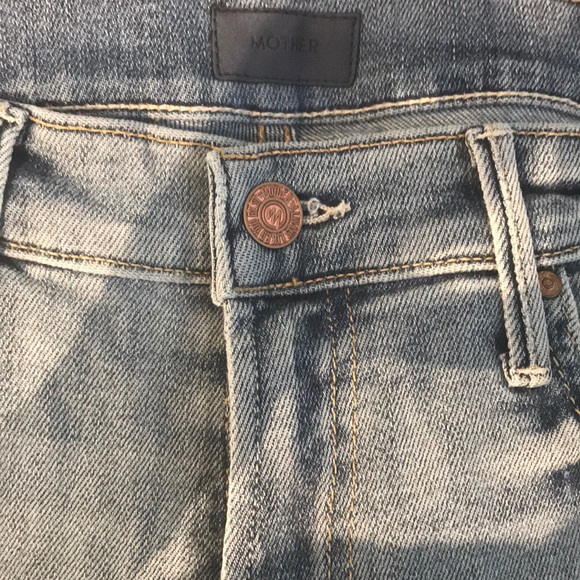 Mother- Inside Crop Step Fray in Chatterbox. - Picture 5 of 6